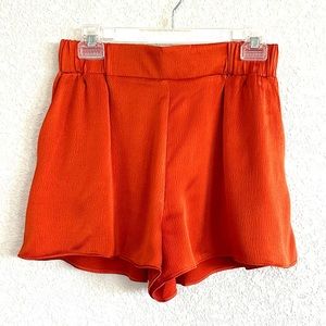 Naked Zebra Orange Silky Elastic Short